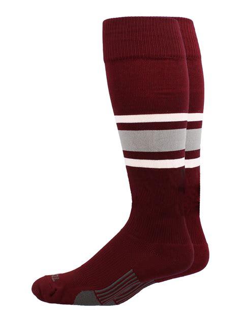 maroon baseball socks kids.